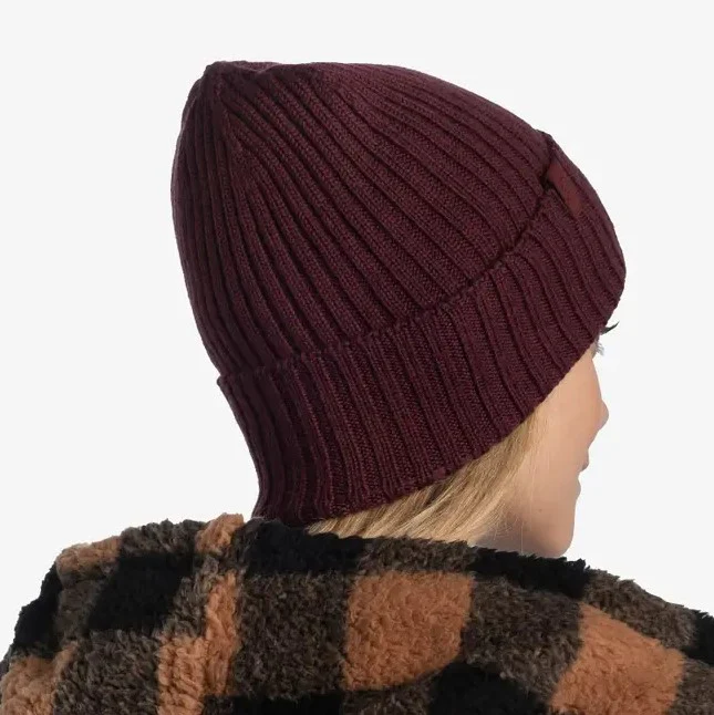 Knitted Beanie Norval Maroon - Image 4