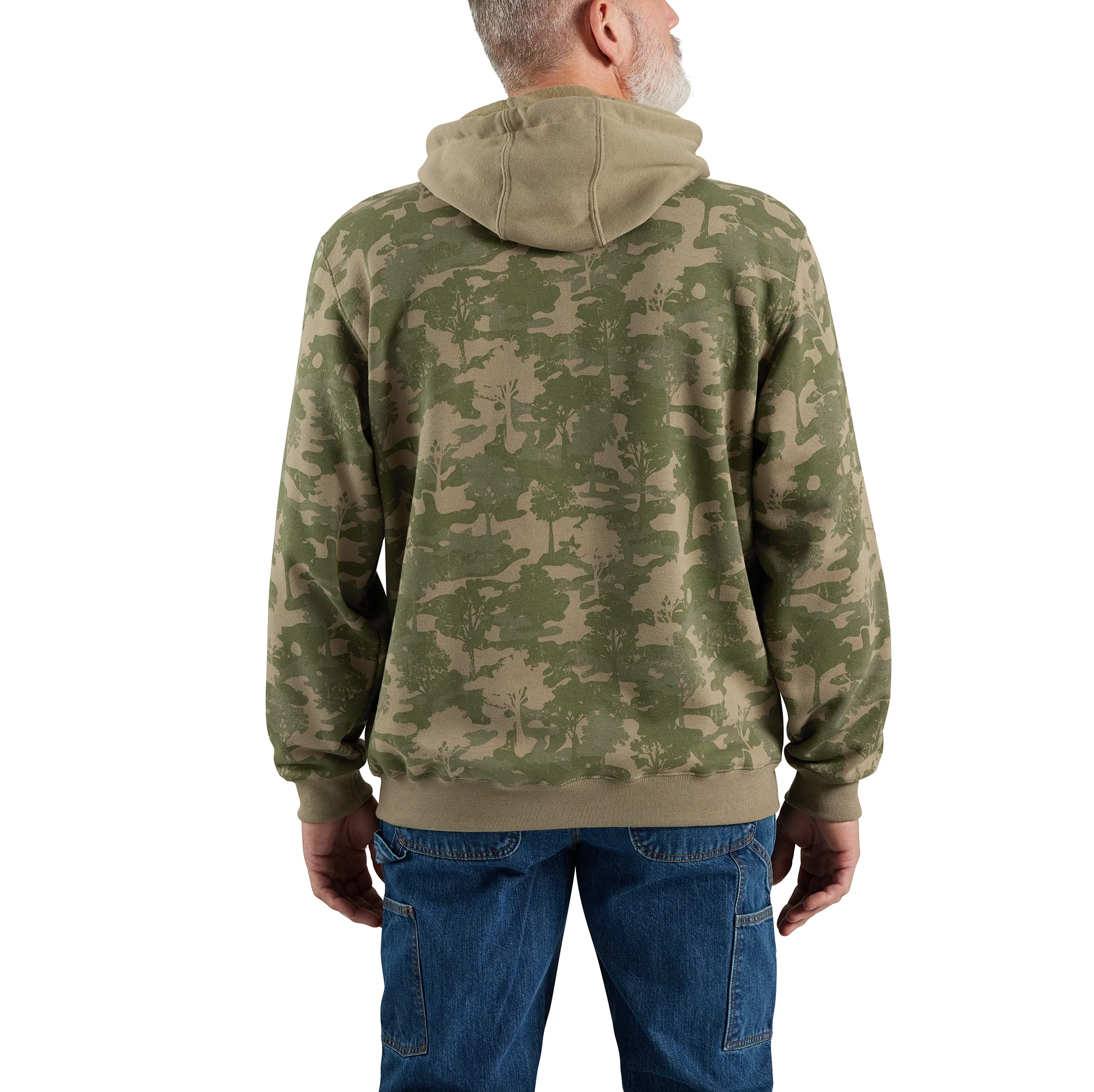 Men's Loose Fit Midweight Camo Graphic Sweatshirt - Image 3